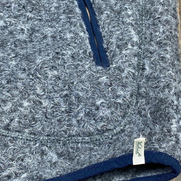 Woolrich Womens Fleece Vest Gray Zip Up Mock Neck - Picture 2 of 7